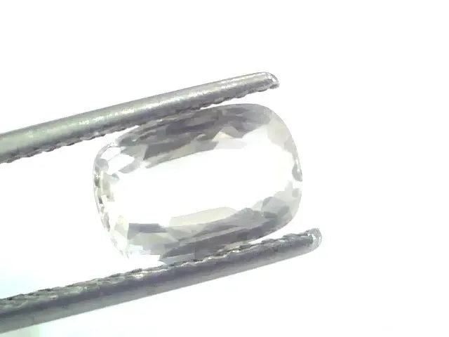 2.80 Ct Unheated Untreated Natural White Sapphire Gemstones - Venus Gems