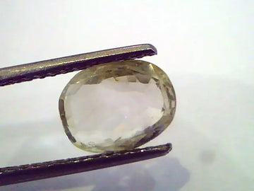 2.77 Ct Unheated Untreted Natural Ceylon Yellow Sapphire/Pukhraj