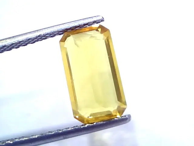 2.82 Ct Natural Yellow Sapphire Pukhraj Jupiter Gemstone (Heated)