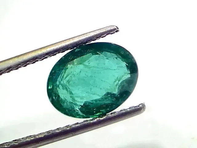 2.81 Ct IGI Certified Untreated Natural Zambian Emerald Gemstone - Venus Gems