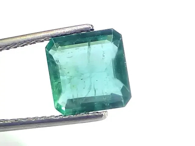 2.81 Ct GII Certified Untreated Natural Zambian Emerald Gemstone AA - Venus Gems