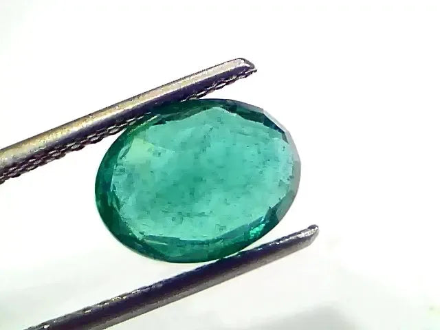 2.81 Ct IGI Certified Untreated Natural Zambian Emerald Gemstone - Venus Gems
