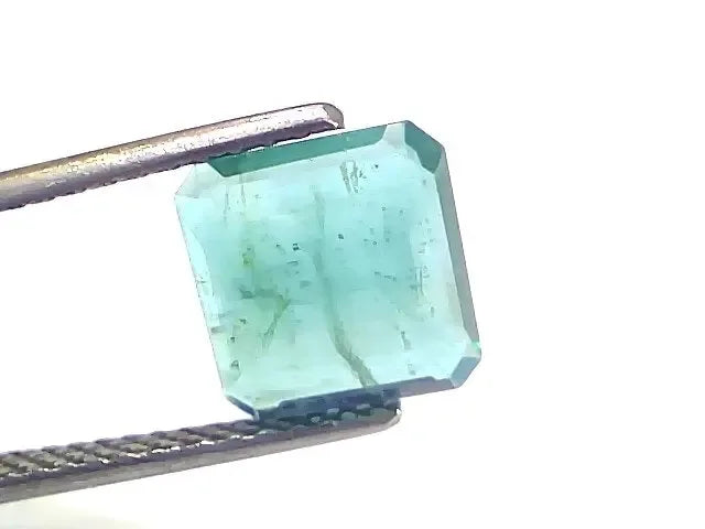 2.81 Ct GII Certified Untreated Natural Zambian Emerald Gemstone AA - Venus Gems