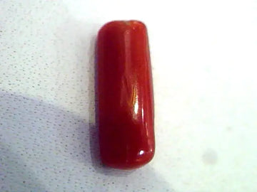 2.81 Carat Natural Italian Red Coral Moonga Gemstone