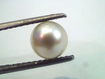 2.82 Ct,5.18 Chaw Natural Basra Pearl,Real Moti Certified *RARE*