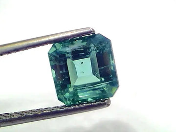 2.82 Ct GII Certified Untreated Natural Zambian Emerald Gemstone AAAAA
