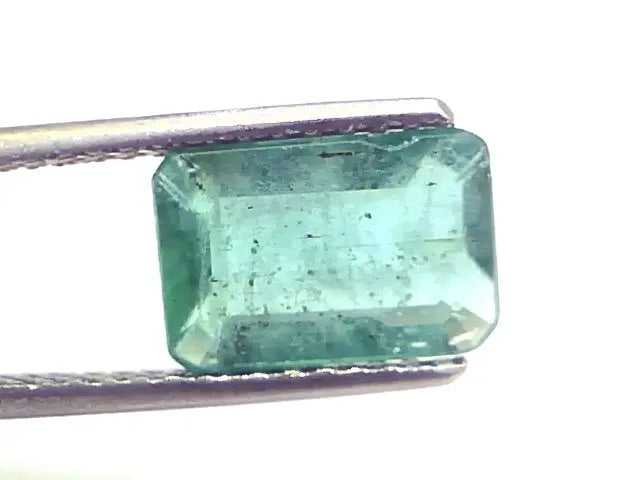 2.85 Ct Certified Untreated Natural Zambian Emerald Gemstone
