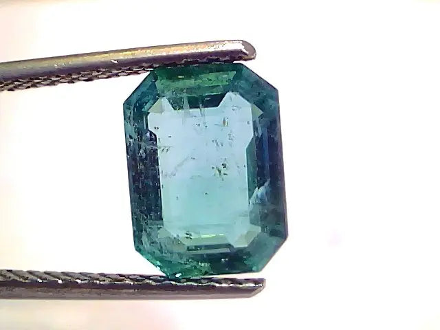 2.84 Ct GII Certified Untreated Natural Zambian Emerald Gemstone Panna AA
