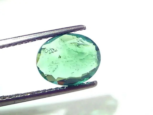 2.84 Ct IGI Certified Untreated Natural Zambian Emerald Gems AAA