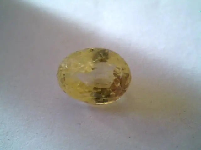 2.85 Ct Unheated Untreated Natural Ceylon Yellow Sapphire Gems