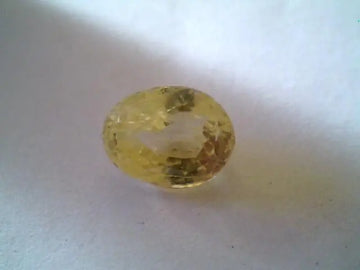2.85 Ct Unheated Untreated Natural Ceylon Yellow Sapphire Gems