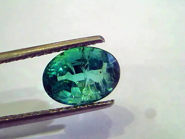 2.86 Ct Untreated Natural Zambian Emerald Gemstone Panna AA
