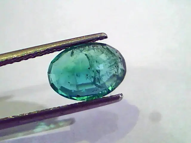 2.86 Ct Untreated Natural Zambian Emerald Gemstone Panna AA