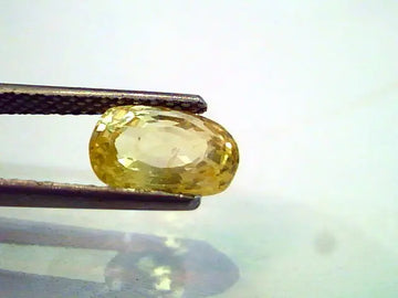 2.85 Ct Unheated Untreated Natural Ceylon Yellow Sapphire Gems