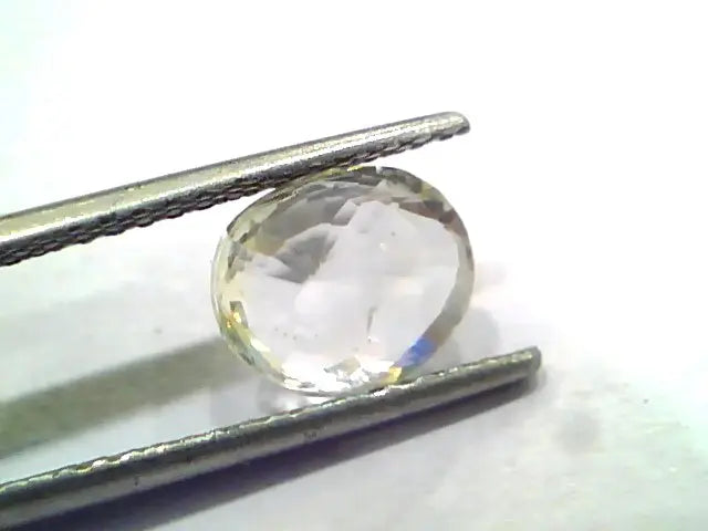 2.90 Ct Unheated Untreated Natural Ceylon White Sapphire Gemstones