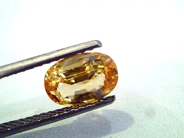 2.88 Ct Unheated Untreated Natural Ceylon Yellow Sapphire AAAAA