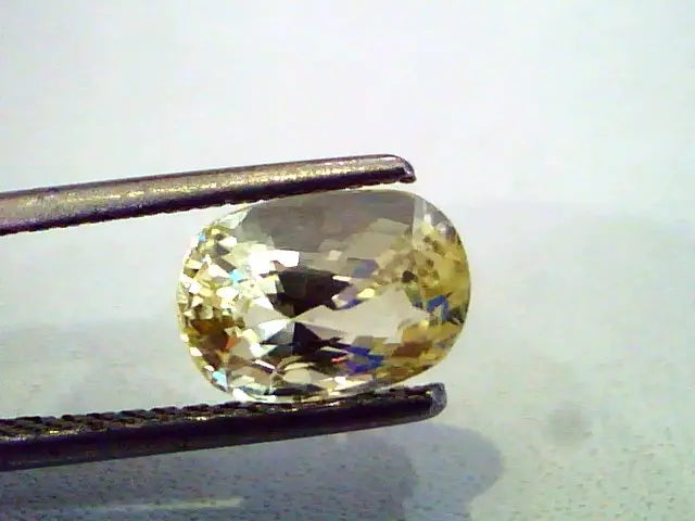 2.88 Ct Unheated Untreated Natural Ceylon Yellow Sapphire Gems