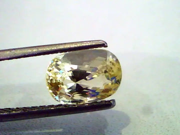 2.88 Ct Unheated Untreated Natural Ceylon Yellow Sapphire Gems