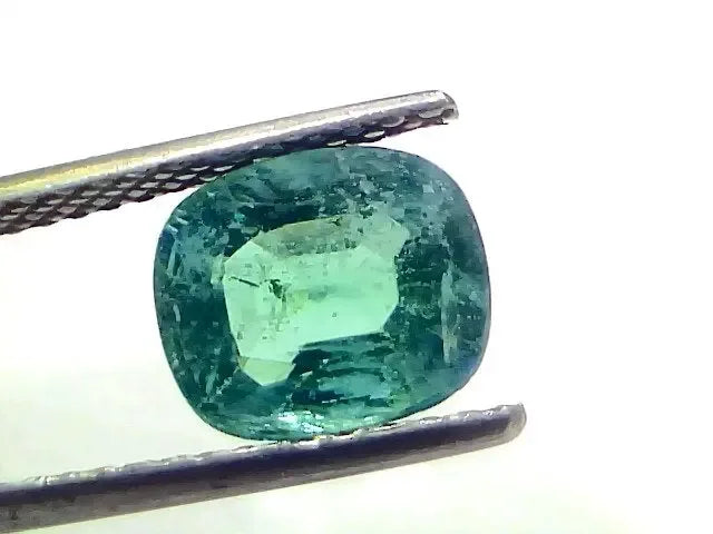 2.86 Ct GII Certified Untreated Natural Zambian Emerald Panna Gems - Venus Gems