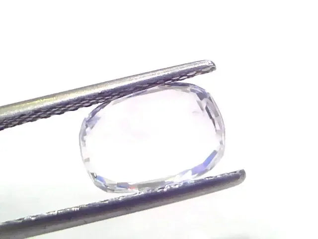 2.85 Ct Certified Unheated Untreated Natural Ceylon White Sapphire - Venus Gems