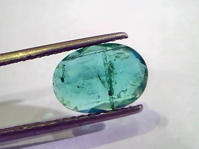 2.87 Ct Untreated Natural Zambian Emerald Gemstone Panna