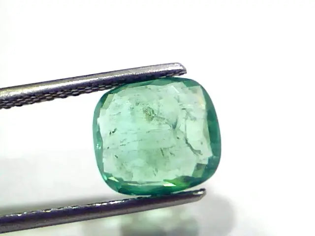 2.87 Ct GII Certified Untreated Natural Zambian Emerald Gems AAA