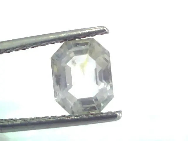 2.88 Ct Unheated Untreated Natural White Sapphire Gemstones - Venus Gems