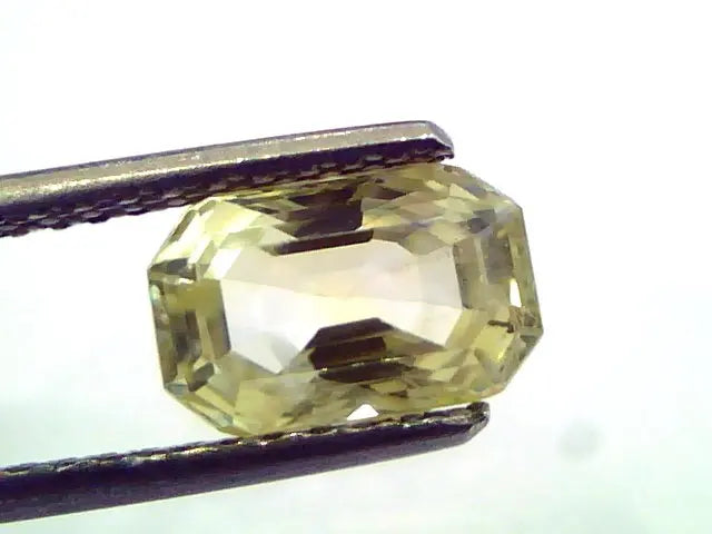 2.88 Ct Unheated Untreated Natural Ceylon Yellow Sapphire/Pukhraj