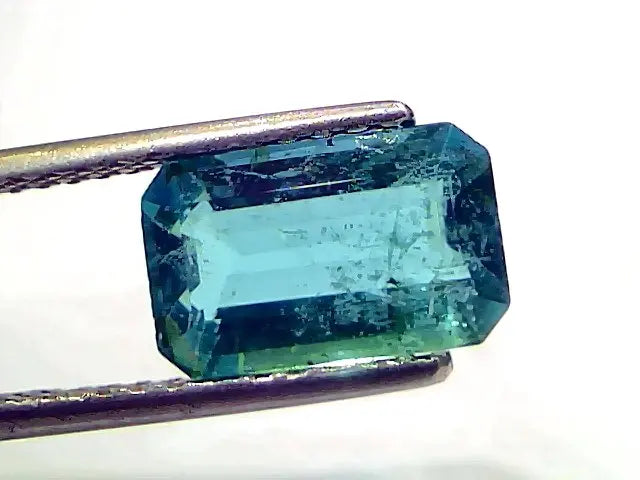 2.89 Ct GII Certified Untreated Natural Zambian Emerald Gemstone AAA