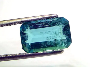 2.89 Ct GII Certified Untreated Natural Zambian Emerald Gemstone AAA
