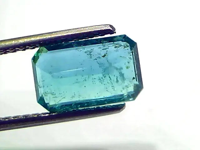 2.89 Ct GII Certified Untreated Natural Zambian Emerald Gemstone AAA