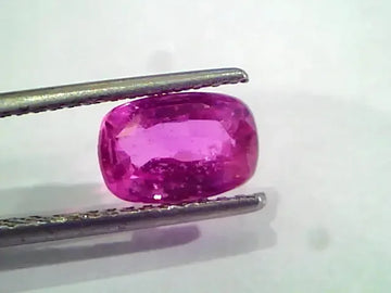2.89 Ct GII Certified Unheated Untreated Natural Madagaskar Ruby - Venus Gems