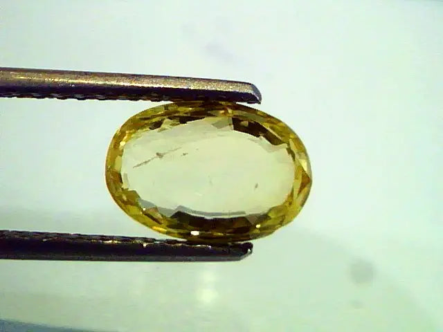 2.90 Ct Unheated Untreted Natural Ceylon Yellow Sapphire,Pukhraj