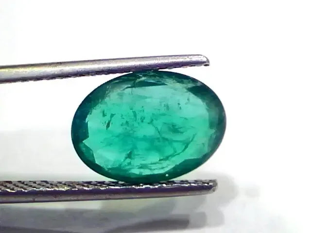 2.90 Ct GII Certified Untreated Natural Zambian Emerald Gems AAAA - Venus Gems