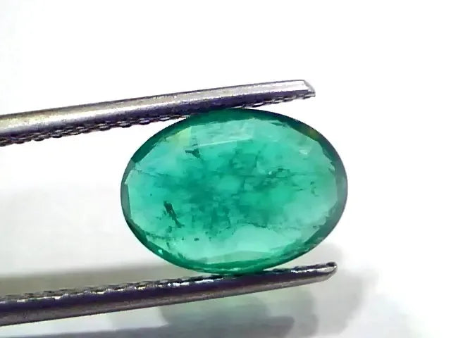 2.90 Ct GII Certified Untreated Natural Zambian Emerald Gems AAAA - Venus Gems