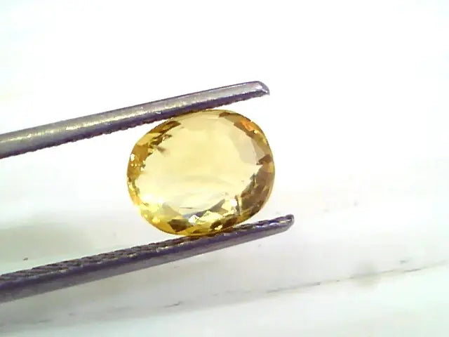 2.93 Ct 4.9 Ratti Unheated Untreated Natural Ceylon Yellow Sapphire