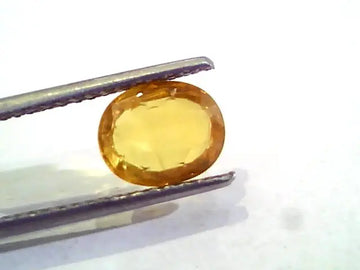 2.91 Ct Natural Yellow Sapphire Pukhraj Jupiter Gemstone(Heated)