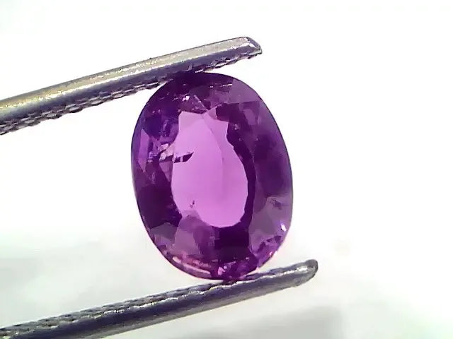 2.91 Ct GII Certified Unheated Untreted Natural Purple Sapphire Ruby - Venus Gems