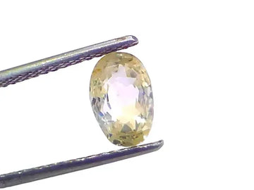 2.94 Ct Certified Unheated Untreated Natural Ceylon Yellow Sapphire Pukhraj - Venus Gems