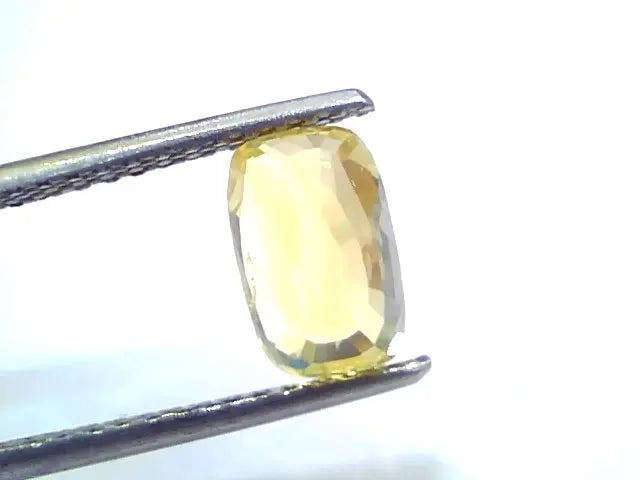 2.92 Ct IGI Certified Unheated Untreated Natural Ceylon Yellow Sapphire