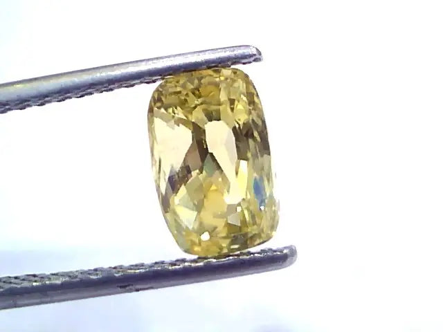 2.92 Ct IGI Certified Unheated Untreated Natural Ceylon Yellow Sapphire