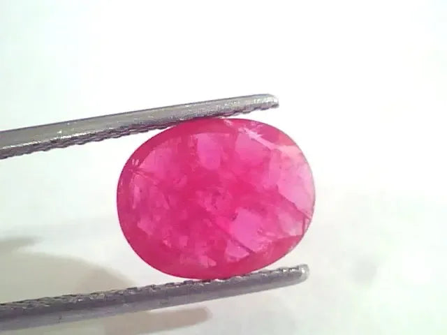 2.96 Ct Natural Old Burma Mines Ruby Gemstone Manik Stone - Venus Gems