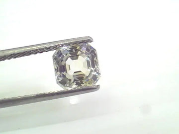 2.94 Ct Unheated Untreated Natural Premium White Sapphire Gemstone