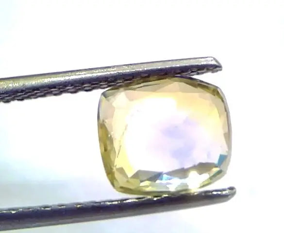 3.00 Ct Unheated Untreated Ceylon Yellow Blue Pitambari Pukhraj Neelam