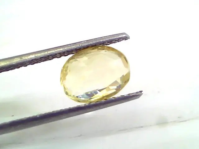 2.95 Ct 4.9 Ratti Unheated Untreated Natural Ceylon Yellow Sapphire