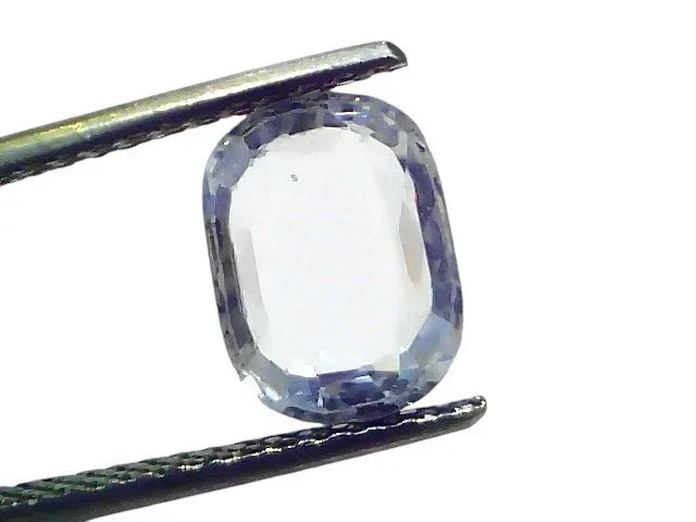 2.94 Ct GII Certified Unheated Untreated Natural Ceylon White Sapphire AAA - Venus Gems