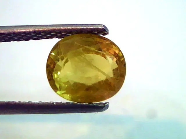 2.94 Ct Natural Yellow Sapphire Pukhraj Jupiter Gemstone(Heated)