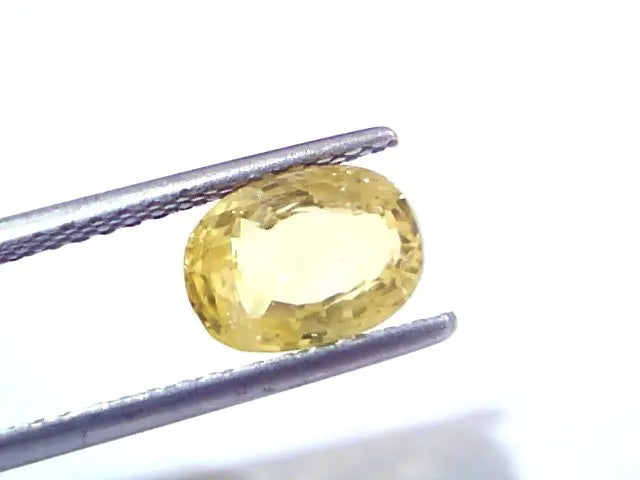 2.94 Ct GII Certified Unheated Untreated Natural Ceylon Yellow Sapphire