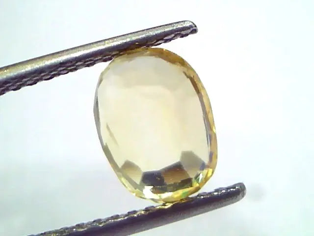 2.94 Ct GII Certified Unheated Untreated Natural Ceylon Yellow Sapphire