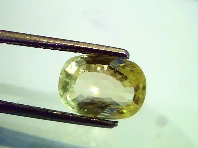 2.96 Ct Unheated Untreted Natural Ceylon Yellow Sapphire,Pukhraj